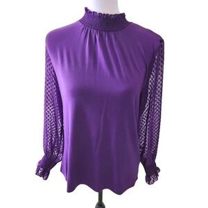 Talbots Large Petite Purple Blouse‎
